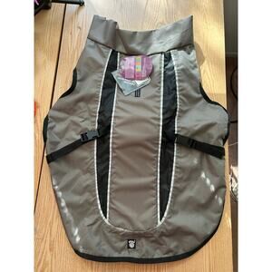 New Petrageous dog 🐶 coat Breathable 💦 Wind Proof Two tone Gray Black size XXL